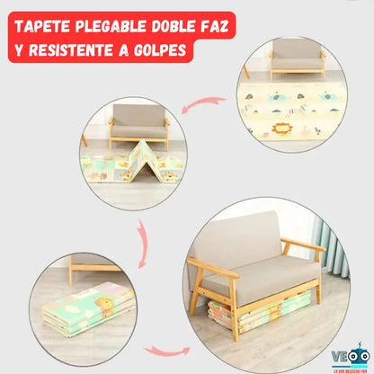 Tapete mágico: Doble Faz Anti golpes👶🌈