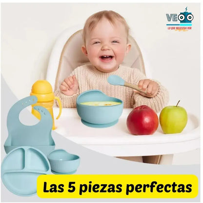 Mi primera Vajilla de 5 Piezas 🍉 + Obsequio 🎁