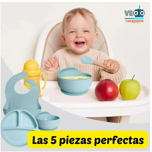 Mi primera Vajilla de 5 Piezas 🍉 + Obsequio 🎁